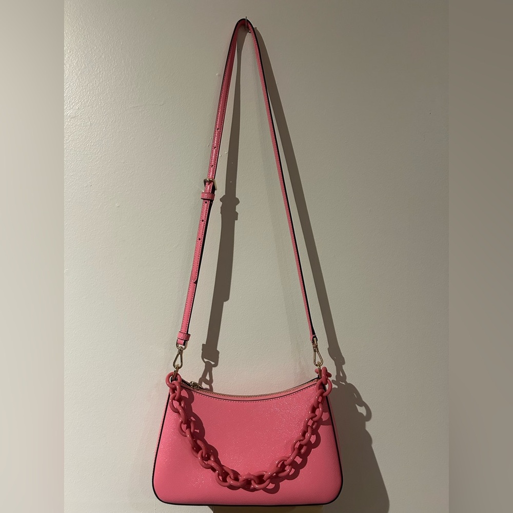 Kate Spade Madison Saffiano Convertible Resin Chain Crossbody Bag